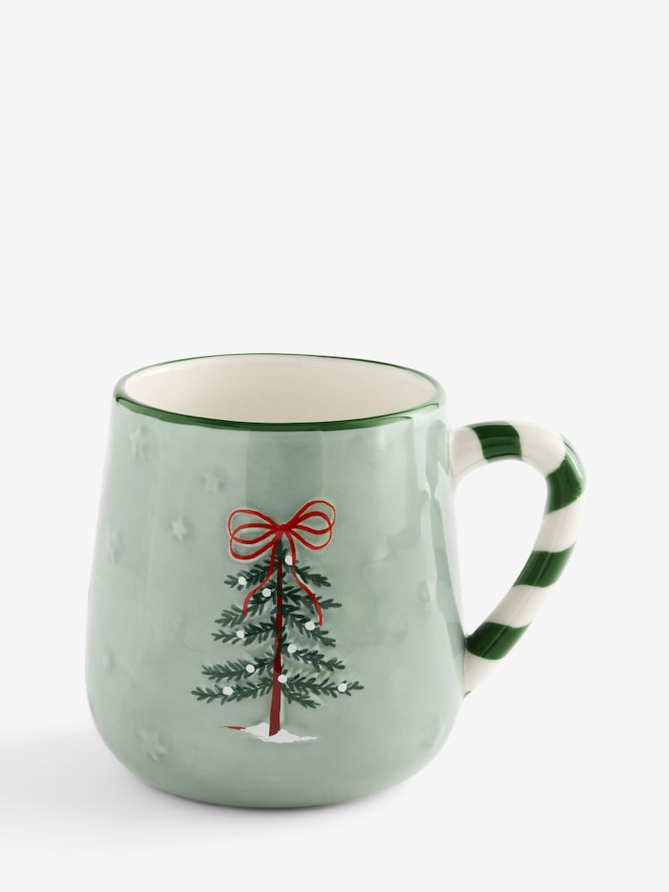 Sage Green Christmas Tree Mug - Image 1 of 1