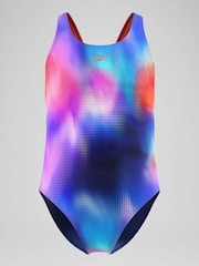 Speedo Print Leaderback Swimsuit - Slika 1 od 5