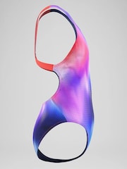 Speedo Print Leaderback Swimsuit - Slika 4 od 5