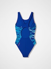 Speedo Blue Hyperboom Splice Muscleback Swimsuit - Image 2 of 2