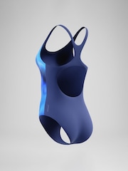 Speedo Blue Print Medalist Swimsuit - Image 6 of 6