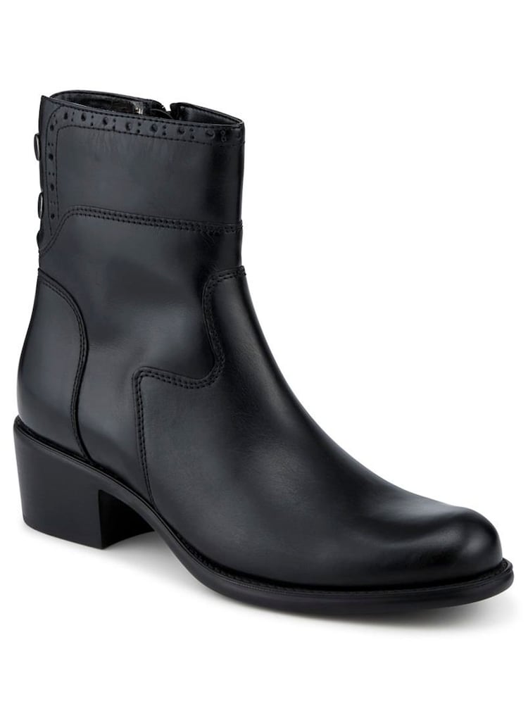 Jones Bootmaker Black Laurelle Leather Zip Fasten Ankle Boots - Image 2 of 5 Jones Bootmaker Black Laurelle Leather Zip Fasten Ankle Boots - Image 2 of 5