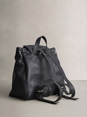 Black N.Premium Leather Rucksack - Image 2 of 5