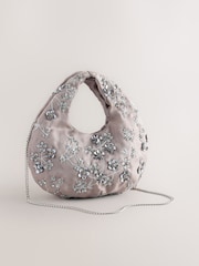 Grey Oversized Slouchy Clutch Bag - Image 4 of 8