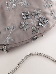Grey Oversized Slouchy Clutch Bag - Image 6 of 8