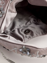 Grey Oversized Slouchy Clutch Bag - Image 8 of 8