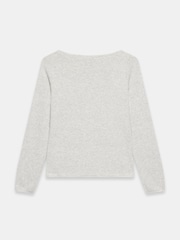 Mint Velvet Grey Button Detail Knit Top - Image 7 of 7