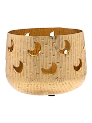 Widdop Set of 2 Celestial Moon and Star Metal Votives - Image 2 of 4