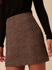 Nobodys Child Brown Heritage Check Mini Skirt - Image 5 of 5