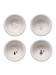 Widdop Set of 4 White Dipping Bowls - Image 1 of 3