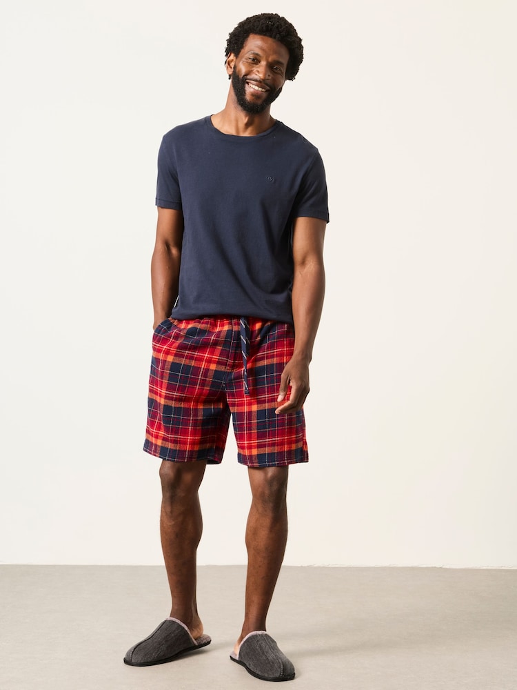 FatFace Melby Red Check Shorts - Image 1 of 6
