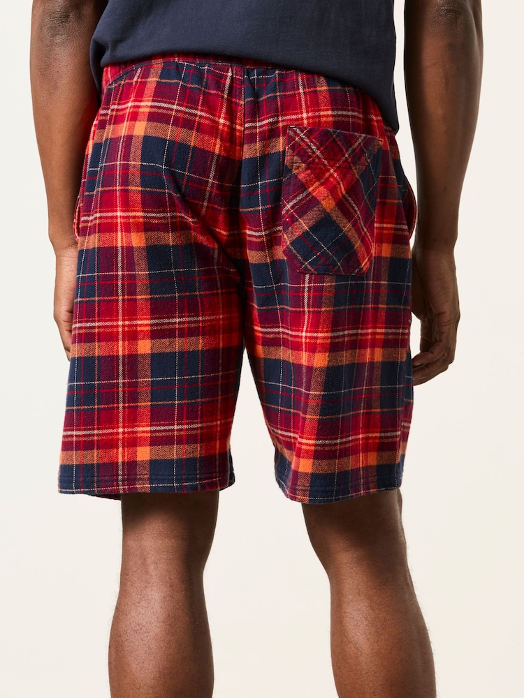 FatFace Melby Red Check Shorts - Image 2 of 6