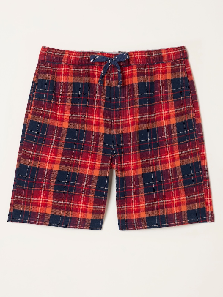 FatFace Melby Red Check Shorts - Image 6 of 6