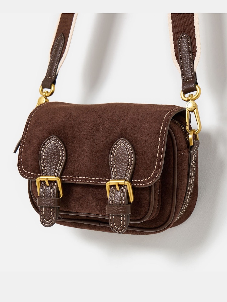 Oliver Bonas Freya dobbel spenne i imitert semsket skinn crossbody-veske - Bilde 2 av 7 Oliver Bonas Freya dobbel spenne i imitert semsket skinn crossbody-veske - Bilde 2 av 7