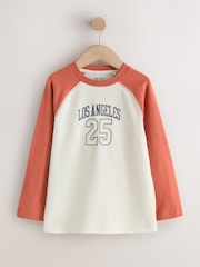 Raglan Graphic Long Sleeve Relaxed Fit T-Shirts 3 Pack (3-16yrs) - Image 3 of 7