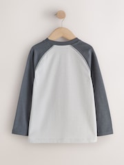 Raglan Graphic Long Sleeve Relaxed Fit T-Shirts 3 Pack (3-16yrs) - Image 4 of 7