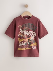 Berry Red Monster Truck Washed Graphic T-Shirt (3-16yrs) - Image 1 of 4