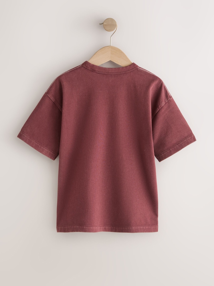 Berry Red Monster Truck Washed Graphic T-Shirt (3-16yrs) - Image 2 of 4