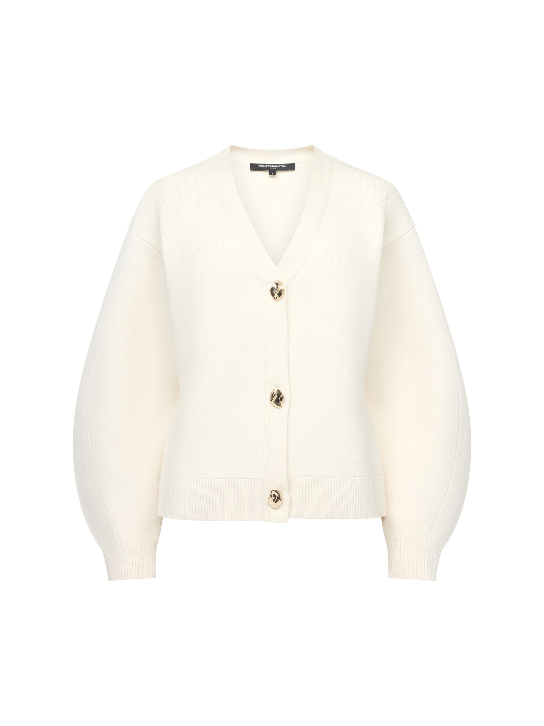 Vintage aren kint cardigan écru Buy French Connection Cream Missy Knit Cinched Waist Cardigan from