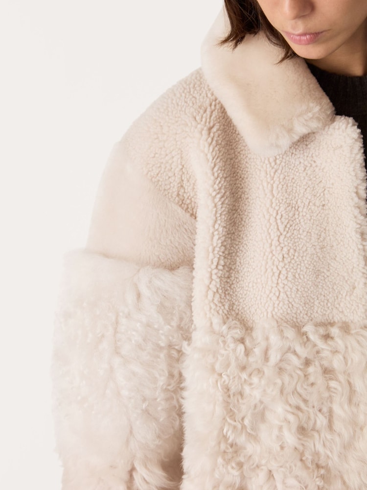 Whistles White Hema Shearling Coat - Image 4 of 4 Whistles White Hema Shearling Coat - Image 4 of 4