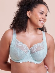 Curvy Kate Blue Lovelace Full Cup Side Support Bra - Image 1 of 7