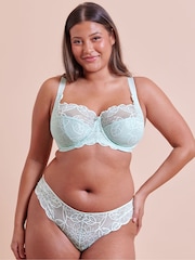 Curvy Kate Blue Lovelace Full Cup Side Support Bra - Image 5 of 7