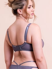 Curvy Kate Grey Bound Blossom Deep Plunge Bra - Image 2 of 7