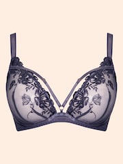 Curvy Kate Grey Bound Blossom Deep Plunge Bra - Image 7 of 7