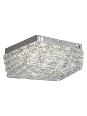 Searchlight Chrome and Clear Clear Crystal Flush - Image 3 of 4