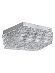 Searchlight Chrome and Clear Clear Crystal Flush - Image 4 of 4