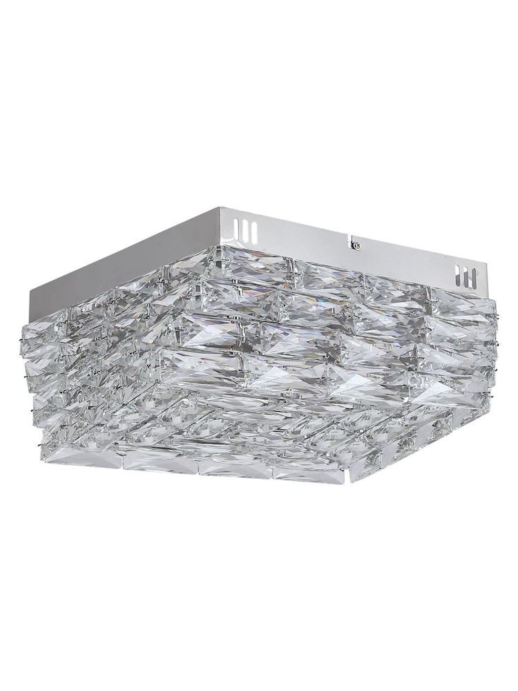 Searchlight Chrome and Clear Clear Crystal Flush - Image 4 of 4