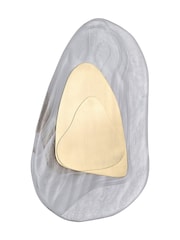 Searchlight Brass and Clear Sculptural Wall Light - Image 4 of 5