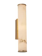 Searchlight Gold White Marble Resin Wall Light - Image 4 of 5