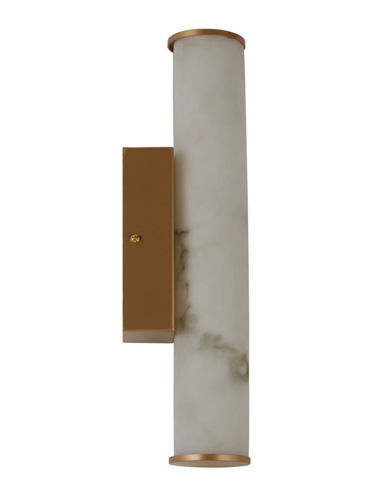 Searchlight Gold White Marble Resin Wall Light - Image 5 of 5 Searchlight Gold White Marble Resin Wall Light - Image 5 of 5
