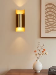 Searchlight Gold 2 Light Metal Wall Light - Image 1 of 5