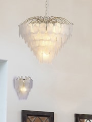 Searchlight Brass 1 Frosted Glass Wall Light - Image 2 of 5