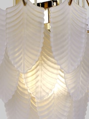 Searchlight Brass 1 Frosted Glass Wall Light - Image 3 of 5