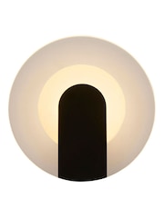 Searchlight Black Glass Circular Wall Light - Image 4 of 5