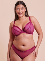Curvy Kate Purple Lightstyle Plunge Bra - Image 4 of 7
