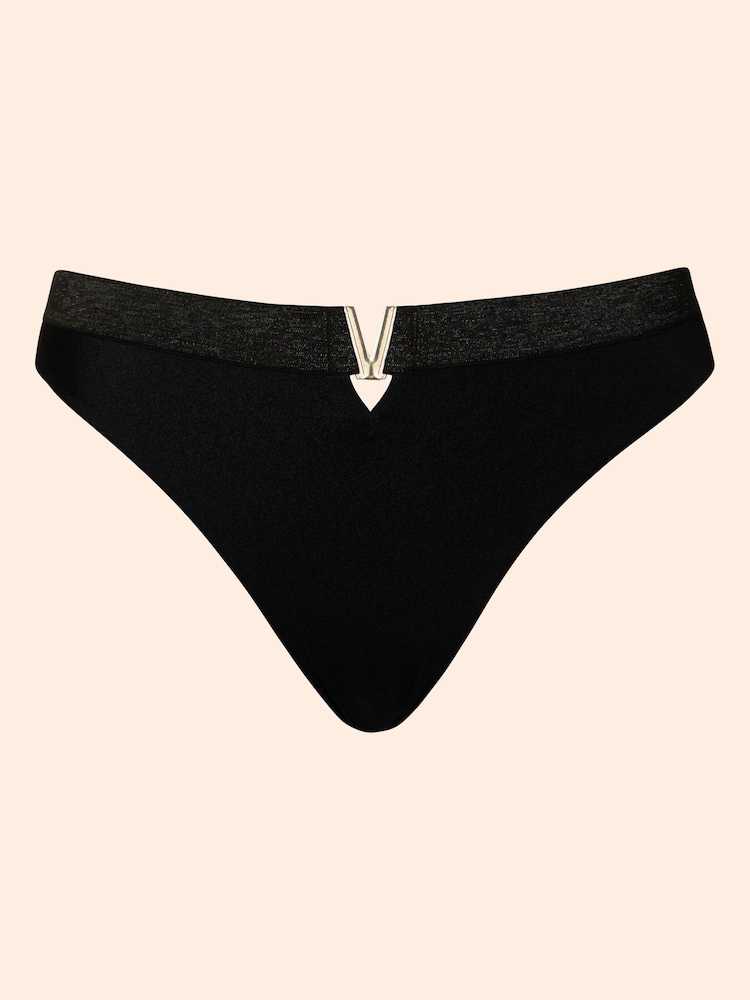 Curvy Kate Black Siren Seas High Leg Bikini Briefs - Image 6 of 6