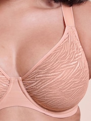 Curvy Kate Nude Smoothie Lace Moulded Balcony Bra - Image 3 of 7