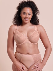 Curvy Kate Nude Smoothie Lace Moulded Balcony Bra - Image 5 of 7