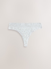 Rosa/crema - Pack de 7 braguitas de algodón y encaje - Imagen 3 de 10