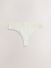 Rosa/crema - Pack de 7 braguitas de algodón y encaje - Imagen 7 de 10