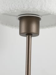 Searchlight Latte  White 1 Light Table Lamp with Linen Shade - Image 5 of 5