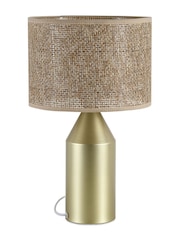 Searchlight Gold 1 Light Metal Table Lamp - Image 2 of 4