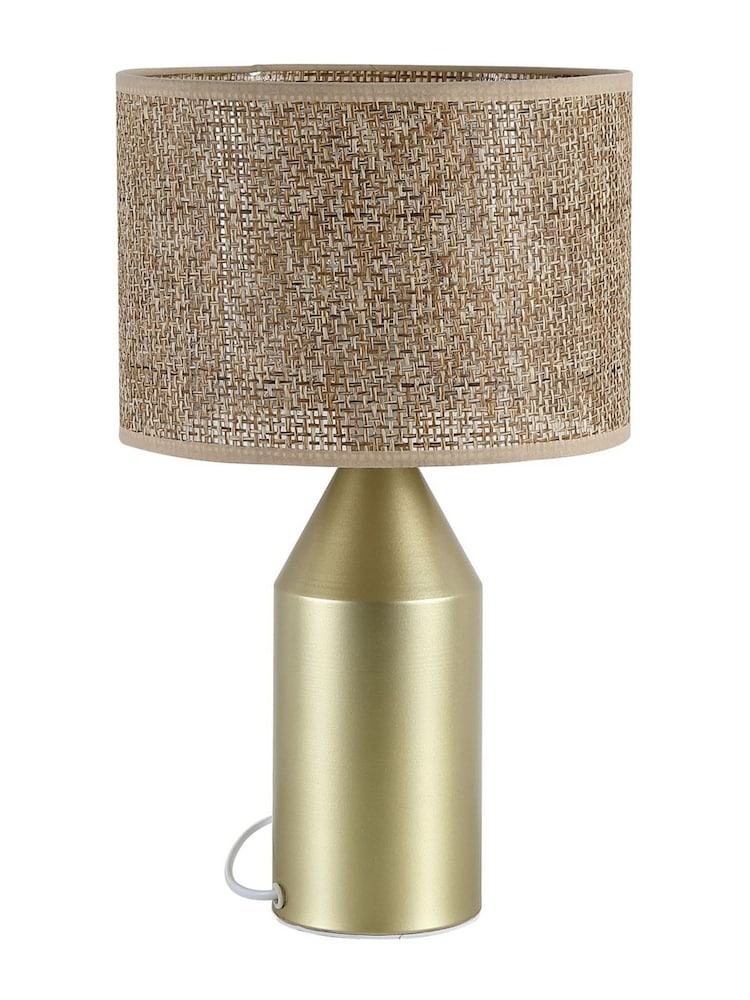 Searchlight Gold 1 Light Metal Table Lamp - Image 2 of 4