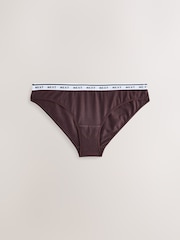 Berry Pink High Leg Cotton Logo Knickers 7 Pack - Image 8 of 10