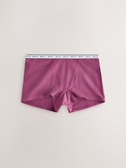 Berry Pink Boyshort Cotton Logo Knickers 7 Pack - Image 6 of 10