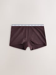 Berry Pink Boyshort Cotton Logo Knickers 7 Pack - Image 7 of 10